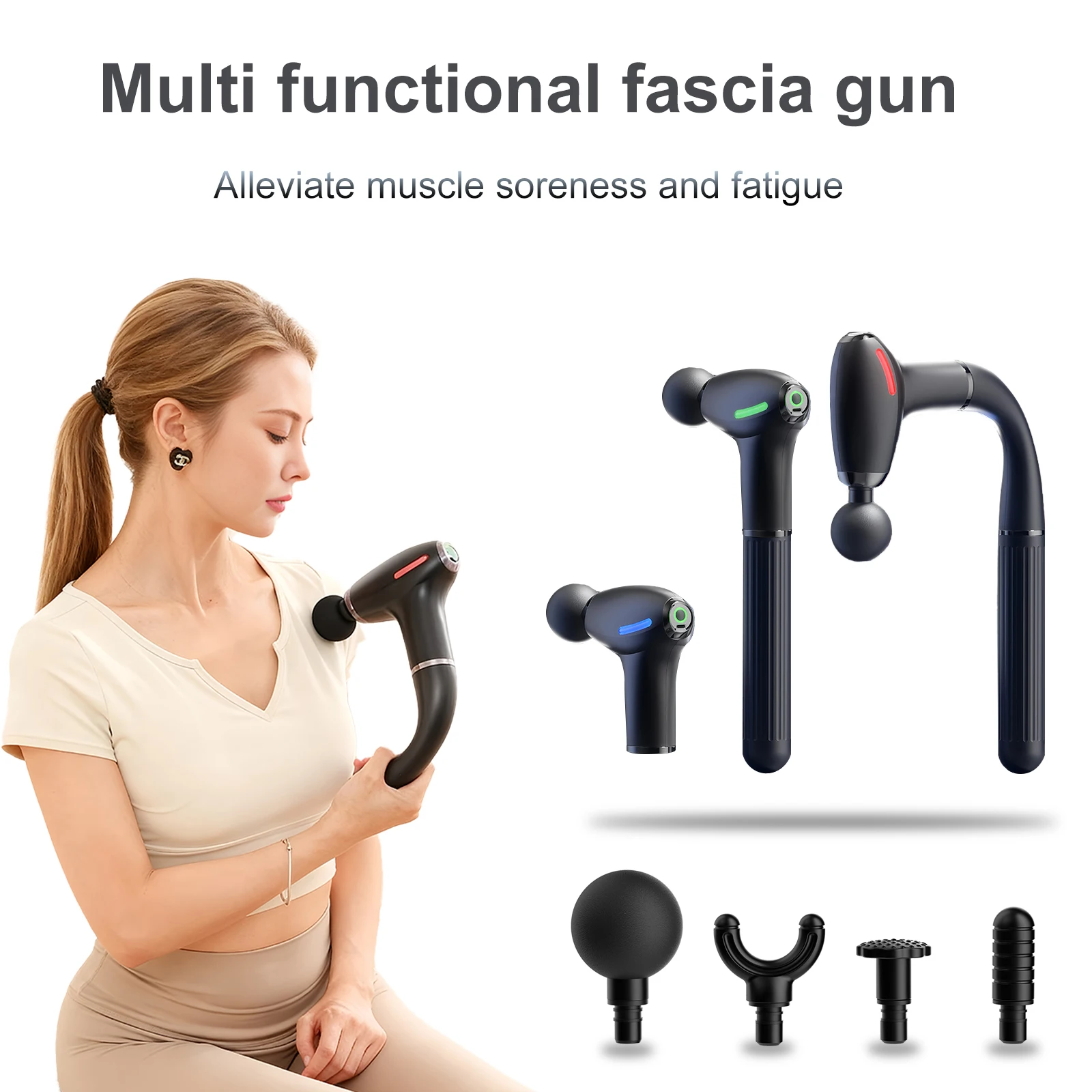 Health Wellness - Wielofunkcyjny pistolet do masażu powięzi z