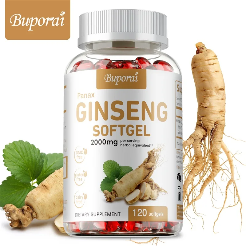 Ginger Tea - Czerwone kapsułki Panax Ginseng - na