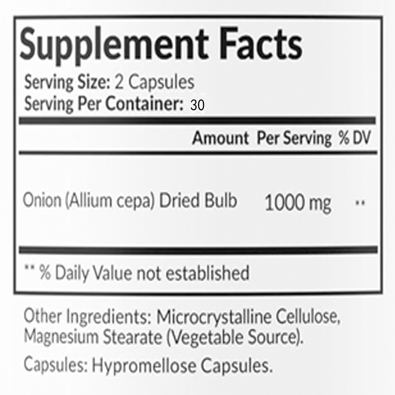 Naturalny Ekstrakt z Cebuli 10 – Herbal Supplement recenzja i cena
