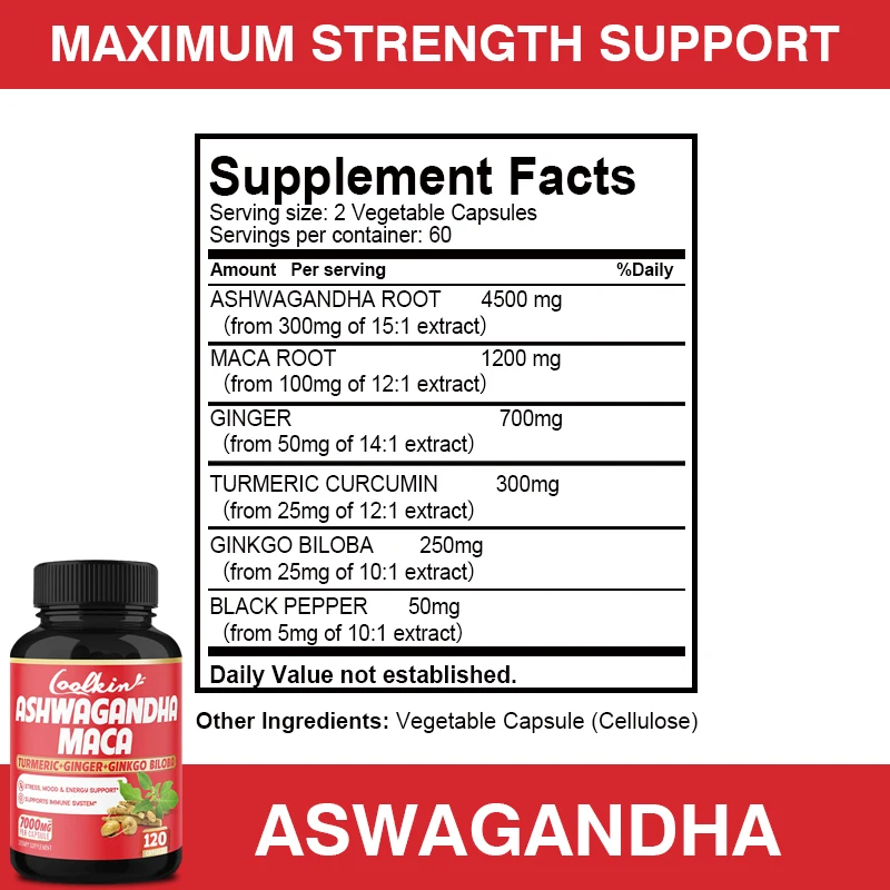 Kapsułki Ashwagandha i Maca na – Ginger Tea recenzja i cena