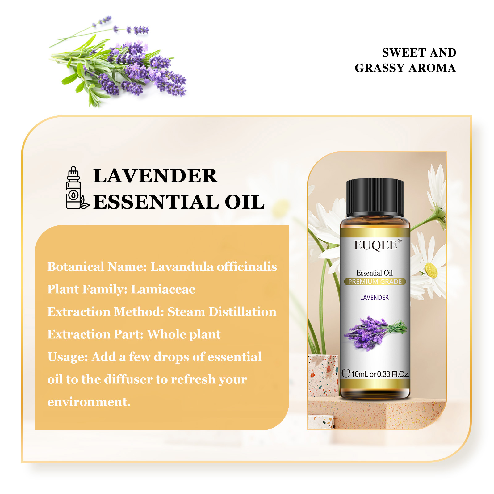 EUQEE 10ml Czysty Naturalny Ol – Lavender Oil recenzja i cena